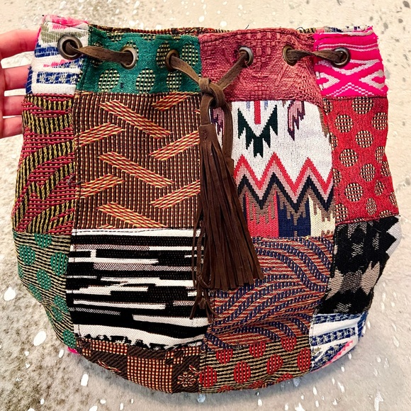 Anthropologie Handbags - Anthro x RAJ Patchwork Leather Backpack